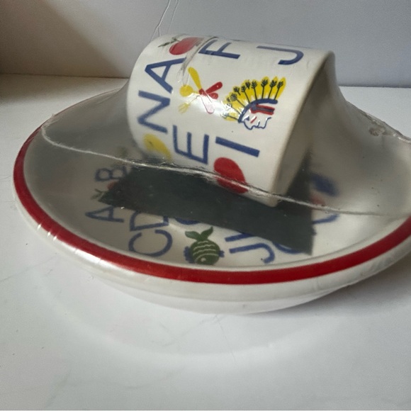 NWOT Vintage Waechertsbach West Germany  Alphabet Mug and Plate Set - Picture 1 of 2
